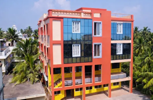 Exterior view of the Shubham Hotels Puri property